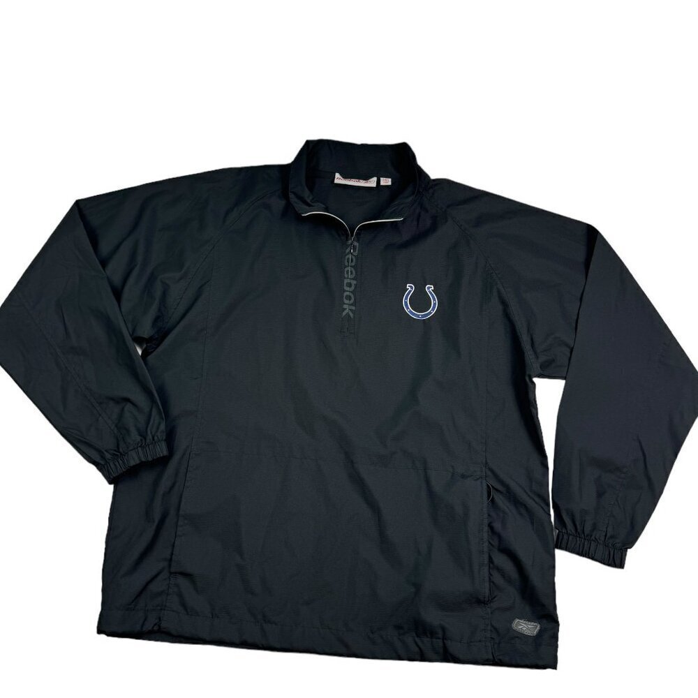 Reebok Vintage NFL Colts Pullover 1/4 Zip Windbreaker Men's Size Medium